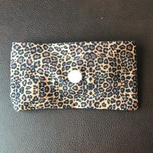 baby bling leopard bow